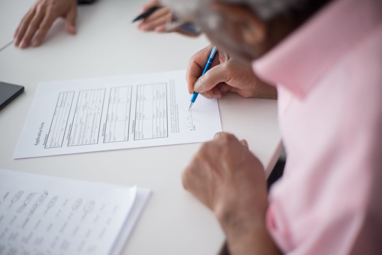 Chronic medication (CDL) application letter template Person filling application form